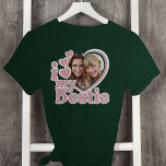 I Love My Bestieハートフォト赤面ピンク Tシャツ<br><div class="desc">あなたの趣味のためのかわいい贈り物を探して？このおもしろいハートデザインパーソナライズされたは写真と共お気に入りの有できる。</div>