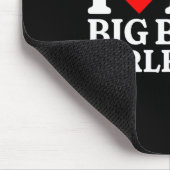 I Love My Big Booty Girlfriend Heart My Big Booty  マウスパッド (コーナー)