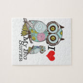 I-Love my-big sister Owls Multiple Product Select ジグソーパズル (横)