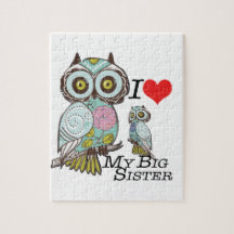 I-Love my-big sister Owls Multiple Product Select
