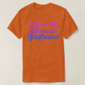 I Love My Bisexual Girlfriend LGB Rainbow Equality Tシャツ (デザイン正面)