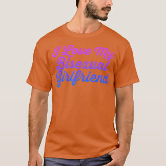 I Love My Bisexual Girlfriend LGB Rainbow Equality Tシャツ
