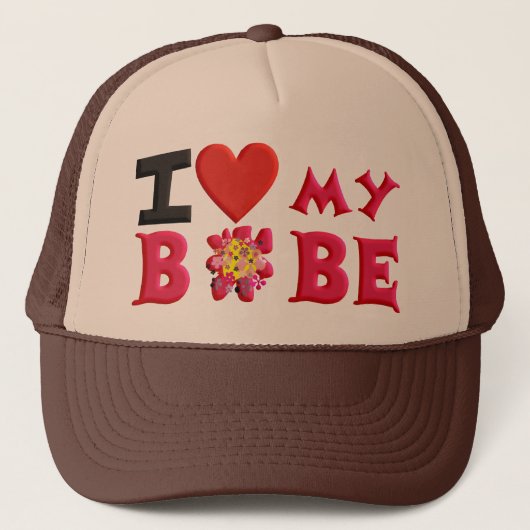 I love My Bobe キャップ (正面)