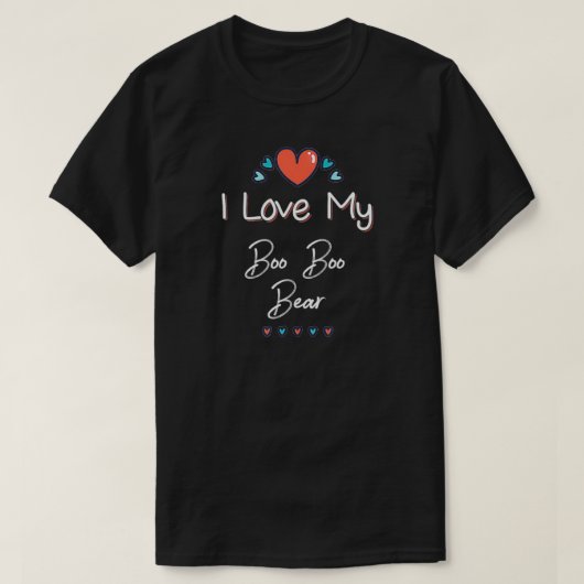 I Love My Boo Boo Bear Cute Mothers Day Design Gif Tシャツ (デザイン正面)