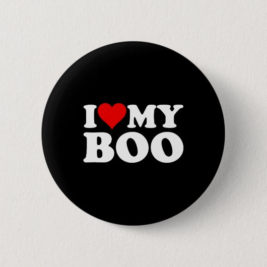 I Love My Boo Bybe Eボーイフレンド 缶バッジ (正面)