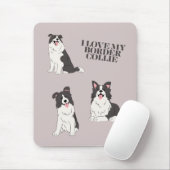 I Love My Border Collie Mouse Pad マウスパッド (マウス)