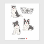 I Love My Border Collie Sticker Set シール (シート)