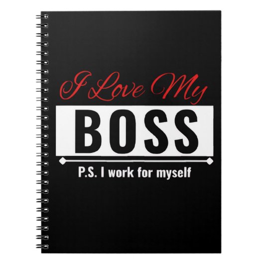 I Love My Boss ノートブック (正面)