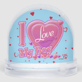 I Love My Boy pink/purple -ハート (裏面)