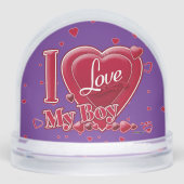 I Love My Boy Red -ハート (正面)