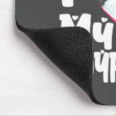 I Love My Boyfriend D Photo  マウスパッド (コーナー)