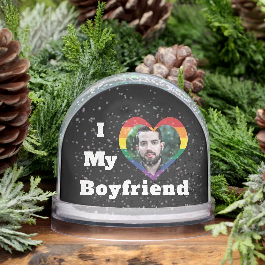 I Love My Boyfriend Gay Pride LGBTQ Custom Photo (冬)