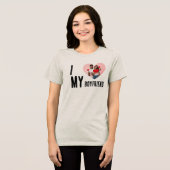 I Love My Boyfriend Heart Custom Photo Valentine  トライブレンドＴシャツ (正面全面)