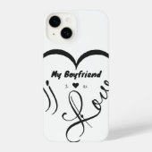 I Love My Boyfriend I ♥ Us iPhoneケース (裏面)