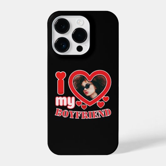 I Love My Boyfriend Personalized iPhoneケース (裏面)