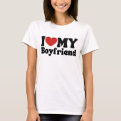 I Love My Boyfriend Tシャツ (正面)