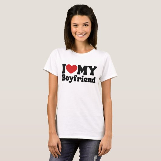I Love My Boyfriend Tシャツ (正面フル)