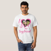 I Love my Boyfriend - T-Shirt personalisierbar Tシャツ (正面フル)