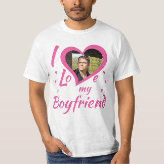 I Love my Boyfriend - T-Shirt personalisierbar Tシャツ