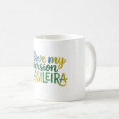 I Love My Brazilian Version コーヒーマグカップ (正面右)