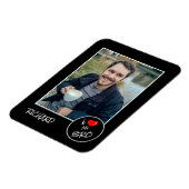 I Love My Bro, カスタムPhoto - パーソナライズされた マグネット (左側)