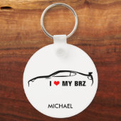 I Love My BRZ キーホルダー (正面)