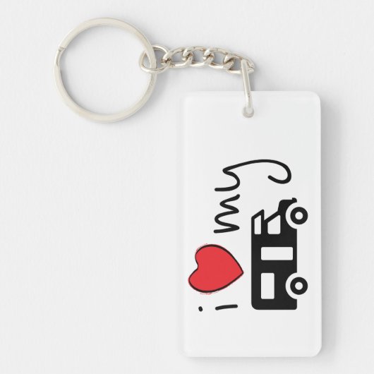i love my camper. Ik hou van mijn camper. Vakantie キーホルダー (正面)