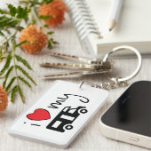 i love my camper. Ik hou van mijn camper. Vakantie キーホルダー (正面右)