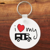 i love my camper. Ik hou van mijn camper. Vakantie キーホルダー (正面)