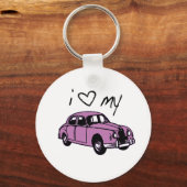 『I Love my Car』鍵リング！ キーホルダー (正面)