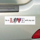 I LOVE my car-Sticker バンパーステッカー (車上)