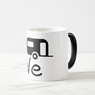 i love my caravan. Ik hou van kamperen. Vakantie モーフィングマグカップ