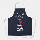 I love my cat エプロン (正面)