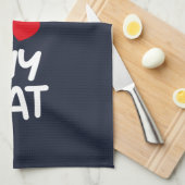 I love my cat キッチンタオル (四つ折り)