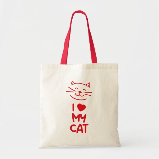 I love my cat トートバッグ (正面)