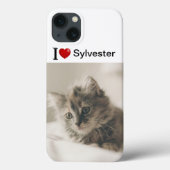 I Love My Cat パーソナライズされた Photo Case-Mate iPhoneケース (裏面)
