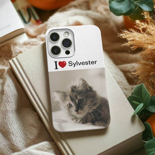 I Love My Cat パーソナライズされた Photo Case-Mate iPhoneケース