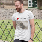 I Love My Cat パーソナライズされた Photo Tシャツ