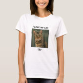 I Love My Cat Custom Tシャツ (正面)