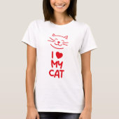 I love my cat tシャツ (正面)