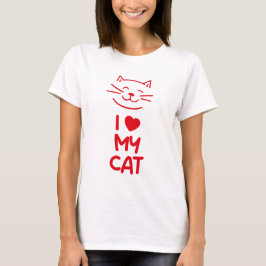 I love my cat tシャツ
