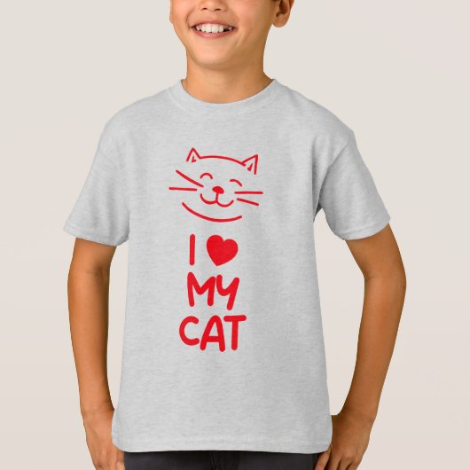 I love my cat tシャツ (正面)