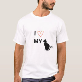 I Love My Cat T-Shirt – Cute Cat Lover Gift  Tシャツ