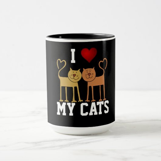 I Love My Cats マグカップ (中央)