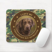 I Love My Chesapeake Bay Retriever Cammo Mouse pad マウスパッド (マウス)