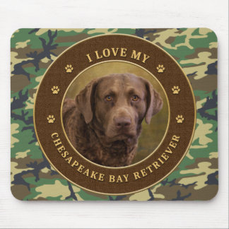 I Love My Chesapeake Bay Retriever Cammo Mouse pad マウスパッド