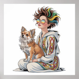  i love my chihuahua  ポスター