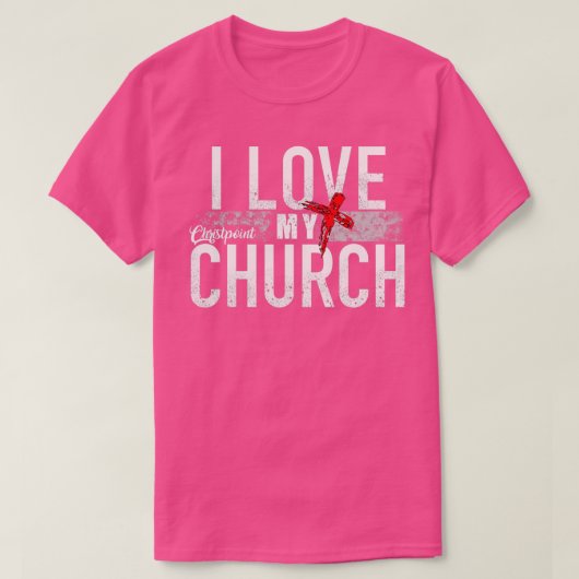 I Love My Church Tシャツ (デザイン正面)