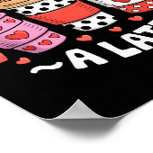 I Love My Cl A Latte Funny Valentines Day Teacher  ポスター (角)