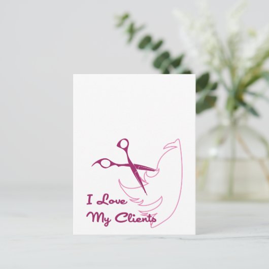 I Love My Clients ポストカード (スタンド正面)